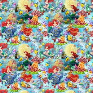 Popelín Caricatura Sirenita