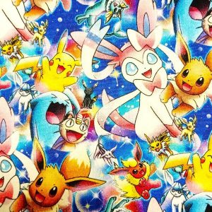 RETAL 40cm Popelín Pokemon